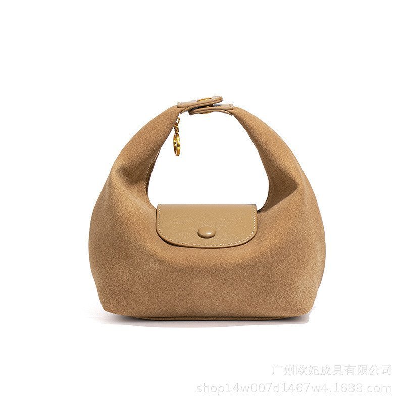 Bolsa de ombro feminina compacta e leve com textura vintage, bolsa transversal elegante, bolsa de mão fosca moderna, bol