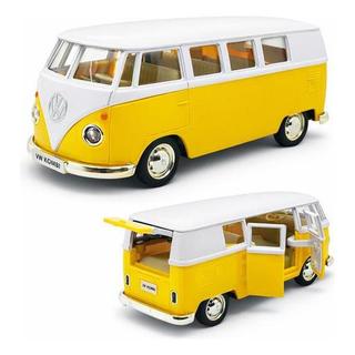 Miniatura Kombi Rmz City, 13 Cm, Metal, Abre Portas, Fricção