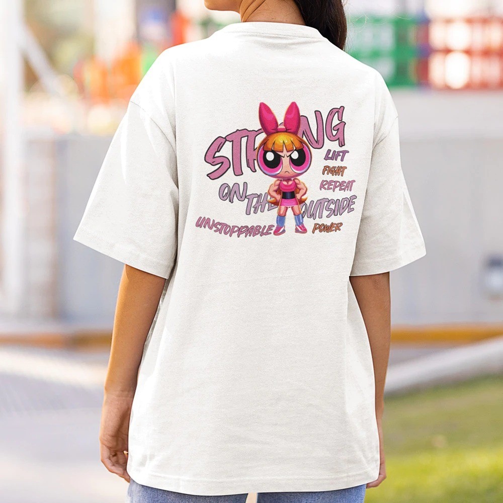 Camiseta Estampada Inspirado Super Poderosas Strong Unissex 100% Algodão Frete Grátis Rápido Plus Size