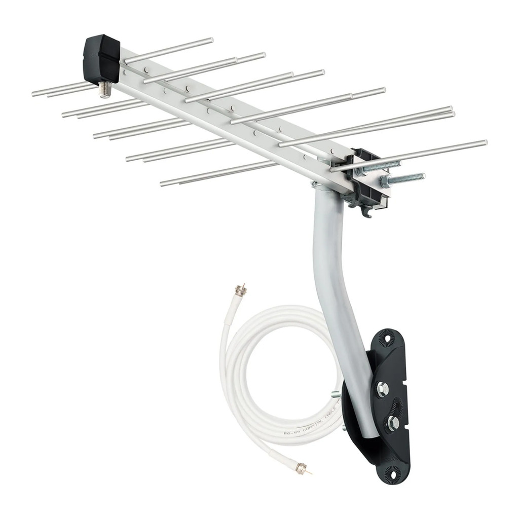 Antena Digital Log 20 Aquário Periódica 4k C/Suporte Cabo