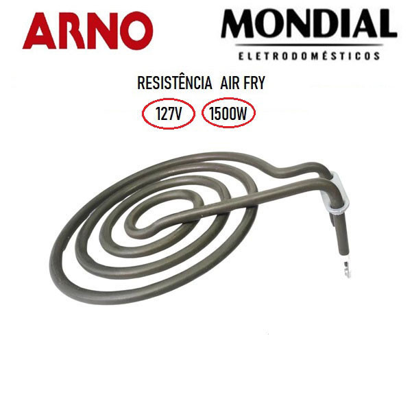 RESISTÊNCIA AIR FRYER ARNO / MONDIAL 127V 1500W ( CURVADA)