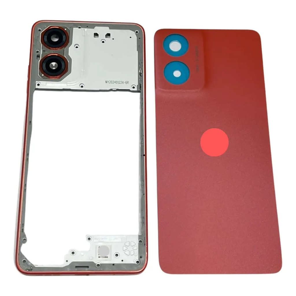 Carcaça Lateral + Tampa Traseira Para Motorola G04 / G04s Coral XT2421