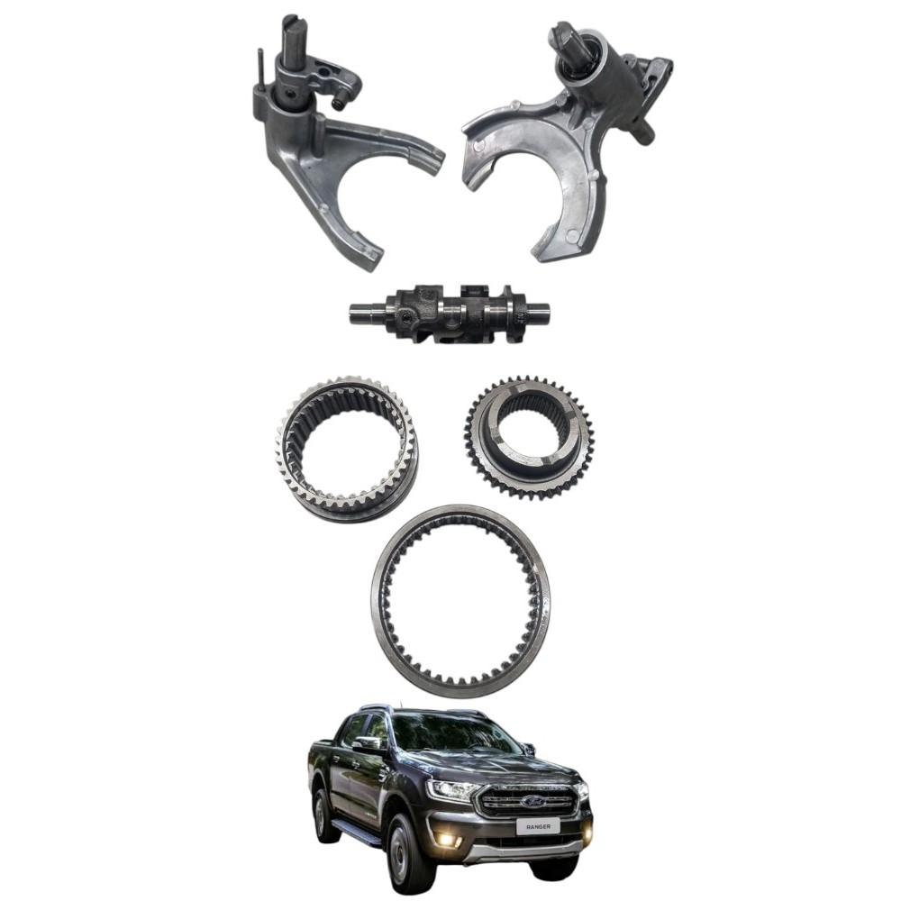 Conjunto Garfo Luva Atuadores Caixa Tração Ford Ranger 4x4
