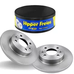 Par Disco Freio Dianteiro Sandero 1.0 16v/1.6 16v SÓLIDO 2008 ate 2023 Hipper Freios