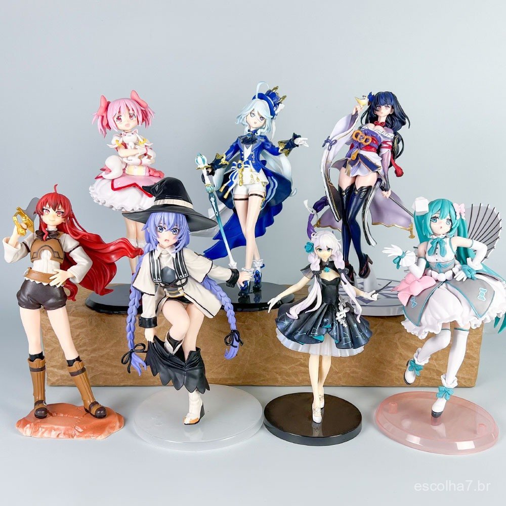 22 Estilos 4 Unidades/5/6 Anime Girl Sailor Moon Hatsune Miku Roxy Dead End Kaname Madoka Raiden Shogun Rem Kinomoto Sak