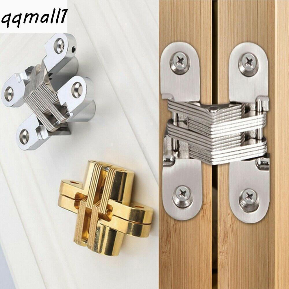 QQMALL1 Dobradiça Cruzada Escondida Dobrável Móveis Bancada Ferramenta De Hardware Onceal Para Serviço Pesado