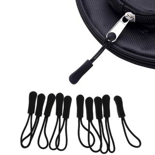 Kit 10 Puxadores de Zíper Universal para Mochilas, Malas, Roupas e Mais - Fácil Aplicação Prático