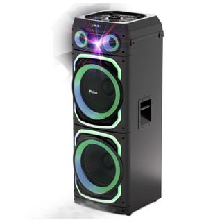 Caixa de Som  Amplificada Torre Philco PCX39000 15"pol Função Fumaça TWS 3900W-Bivolt