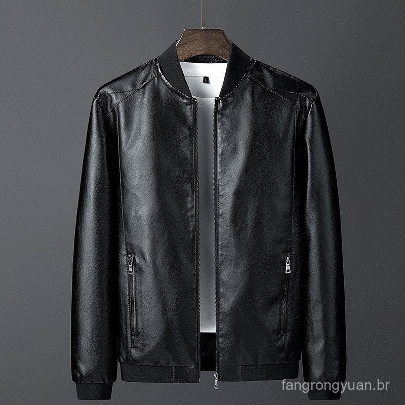 2025 jaqueta masculina primavera outono jaqueta de couro masculino novo estilo Popular versão coreana fino ajuste estilo