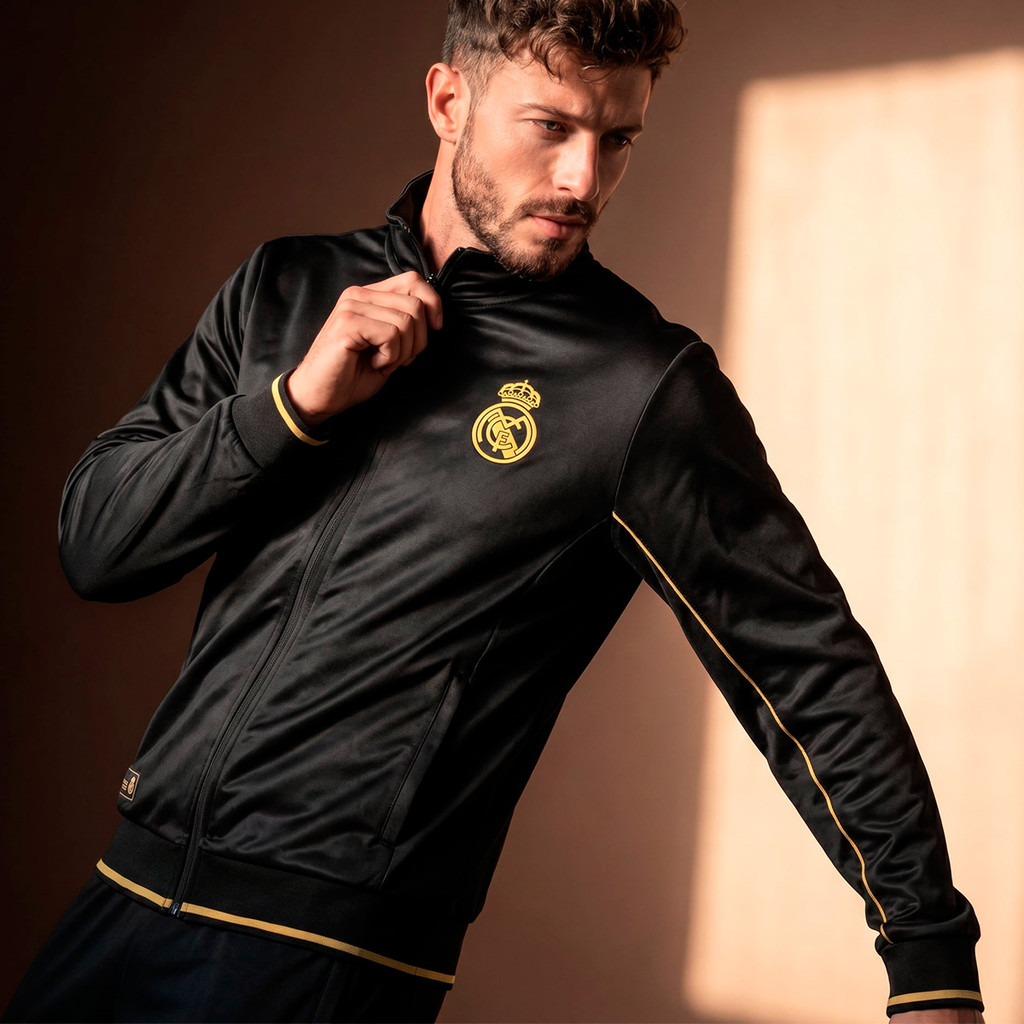 Jaqueta Real Madrid Gold Legacy Masculina Oficial