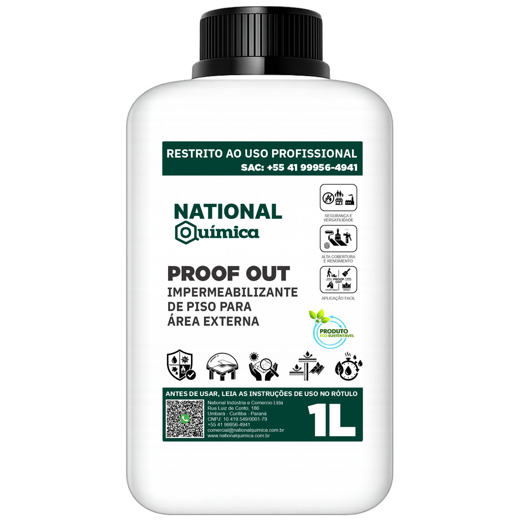 Impermeabilizante de Piso para Área Externa 1 L Proof Out National Química