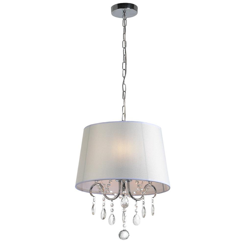 Luminária Pendente Modaza Maggiore com 13 Cristais 3x 40W, Branco
