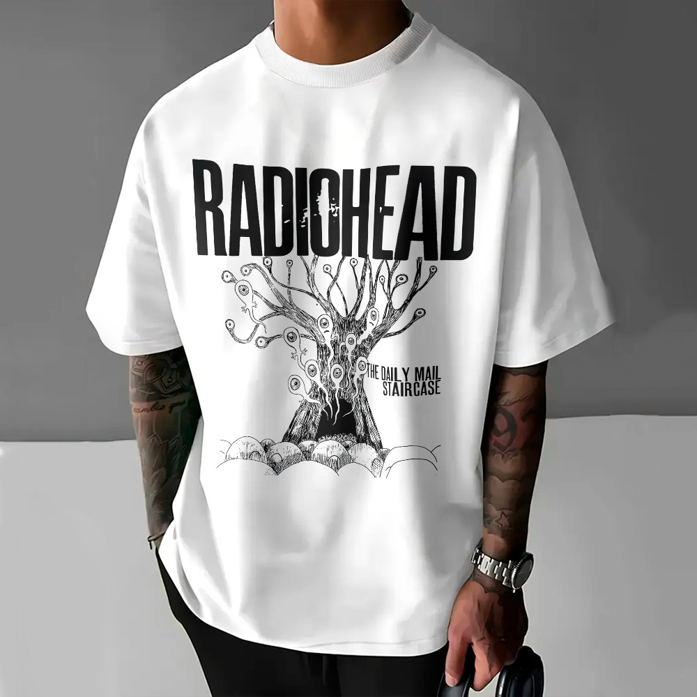Camiseta Básica Radiohead Banda Rock The Daily Mail Envio Rápida