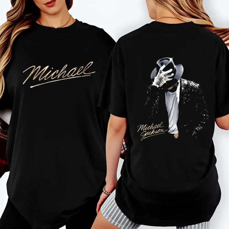 「BR.Moonlight」Camiseta Unissex Michael Jackson Estampa Detalhada Confortável Premium Estilosa Moda Casual