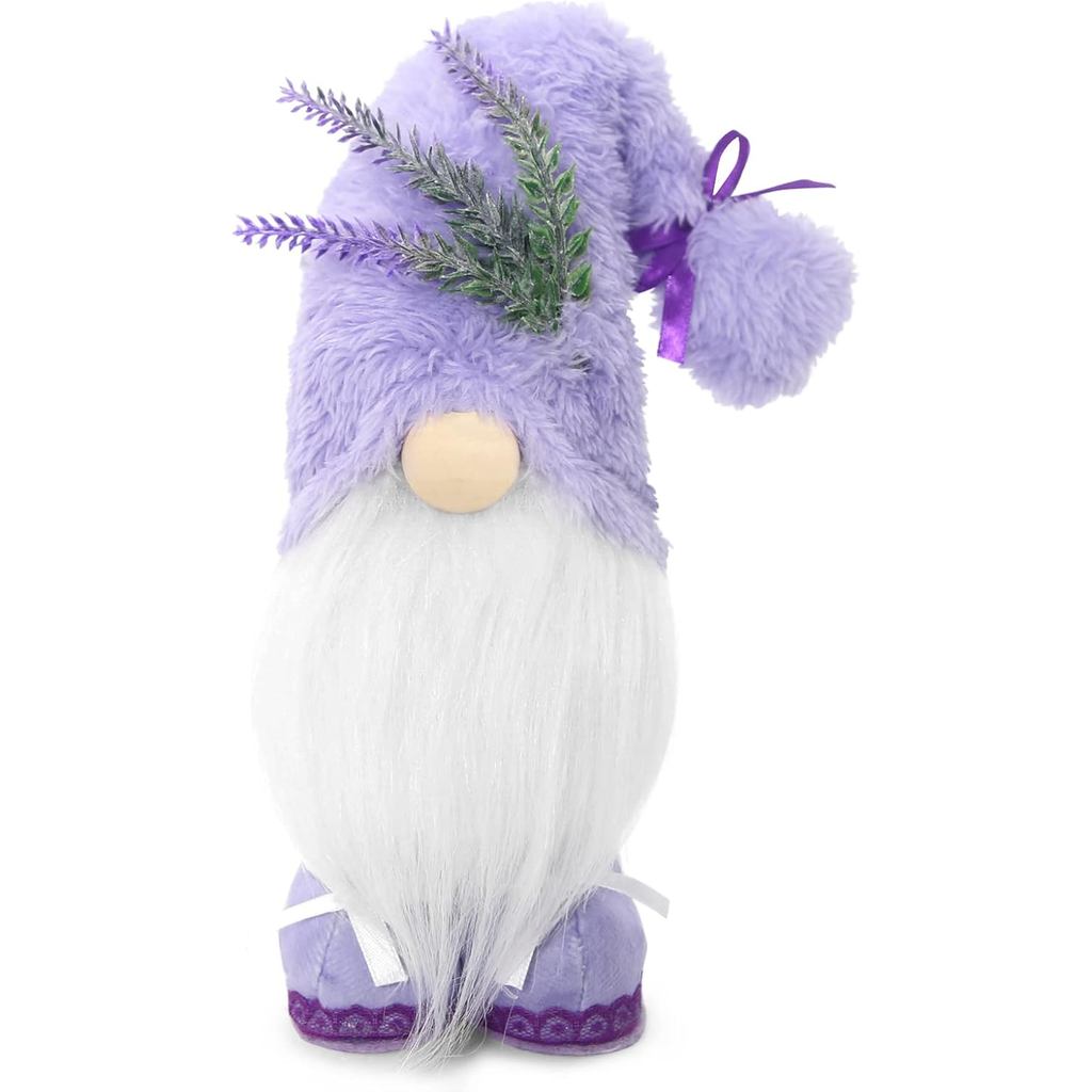 Upltowtme Decorações de Gnomos de Lavanda para Casa, Decoração de Gnomos de Primavera para Cozinha, Presentes de Gnomos