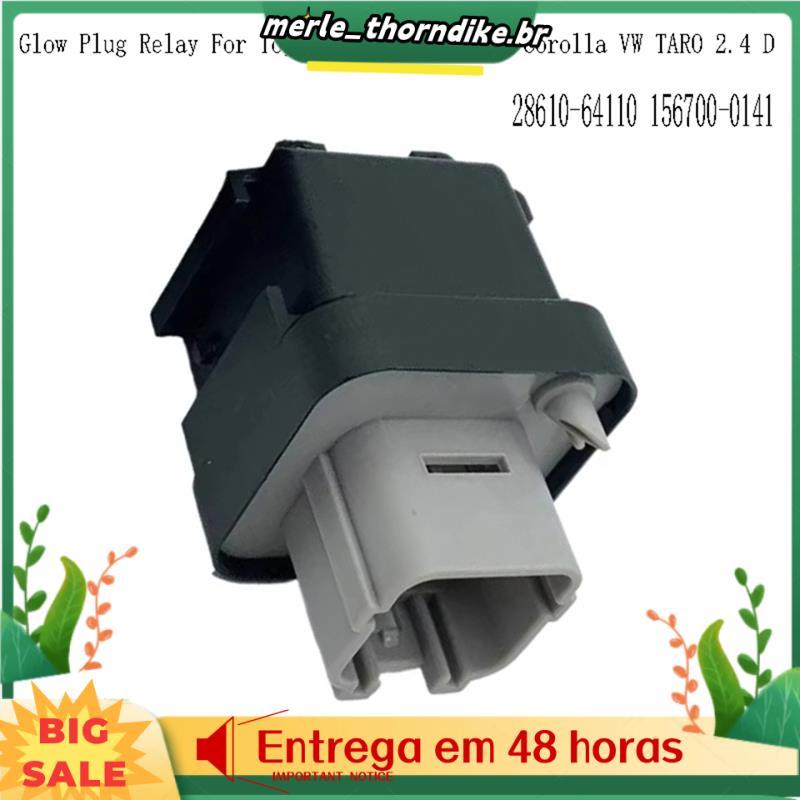 2 Unidades Relé De Vela Incandescente De Carro Para Captador V TARO 2.4 D 28610-64110 156700-0141