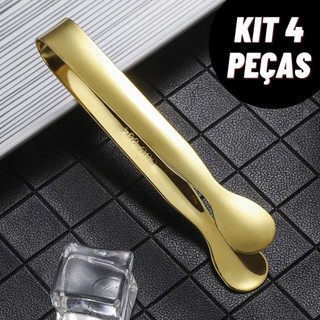 Pegador de Gelo Em Aço Inox Utensilio Multifuncional para Bar Frios Drinks Petiscos