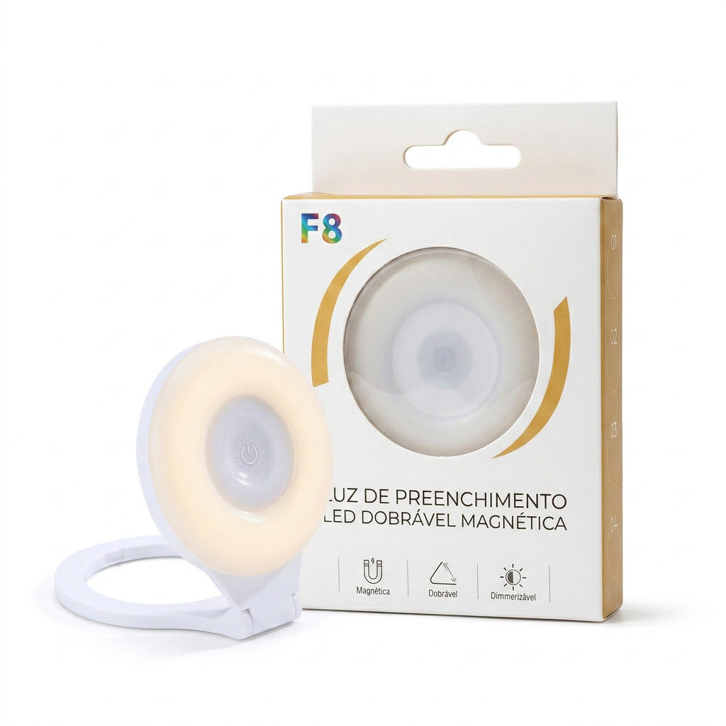 Luz De Preenchimento LED Flash Recarregável Selfie Foto - XL
