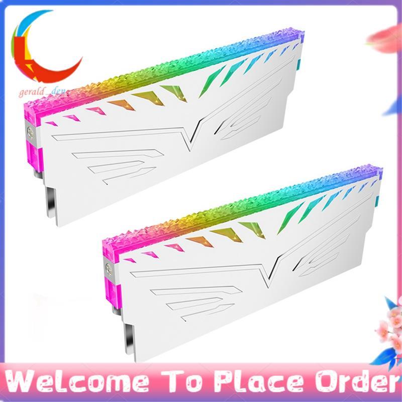 Para Computador Desktop DDR3 4 5 RAM Dissipador De Calor 5V ARGB AURA Sincronização Memória Vara Armadura Colete Univers