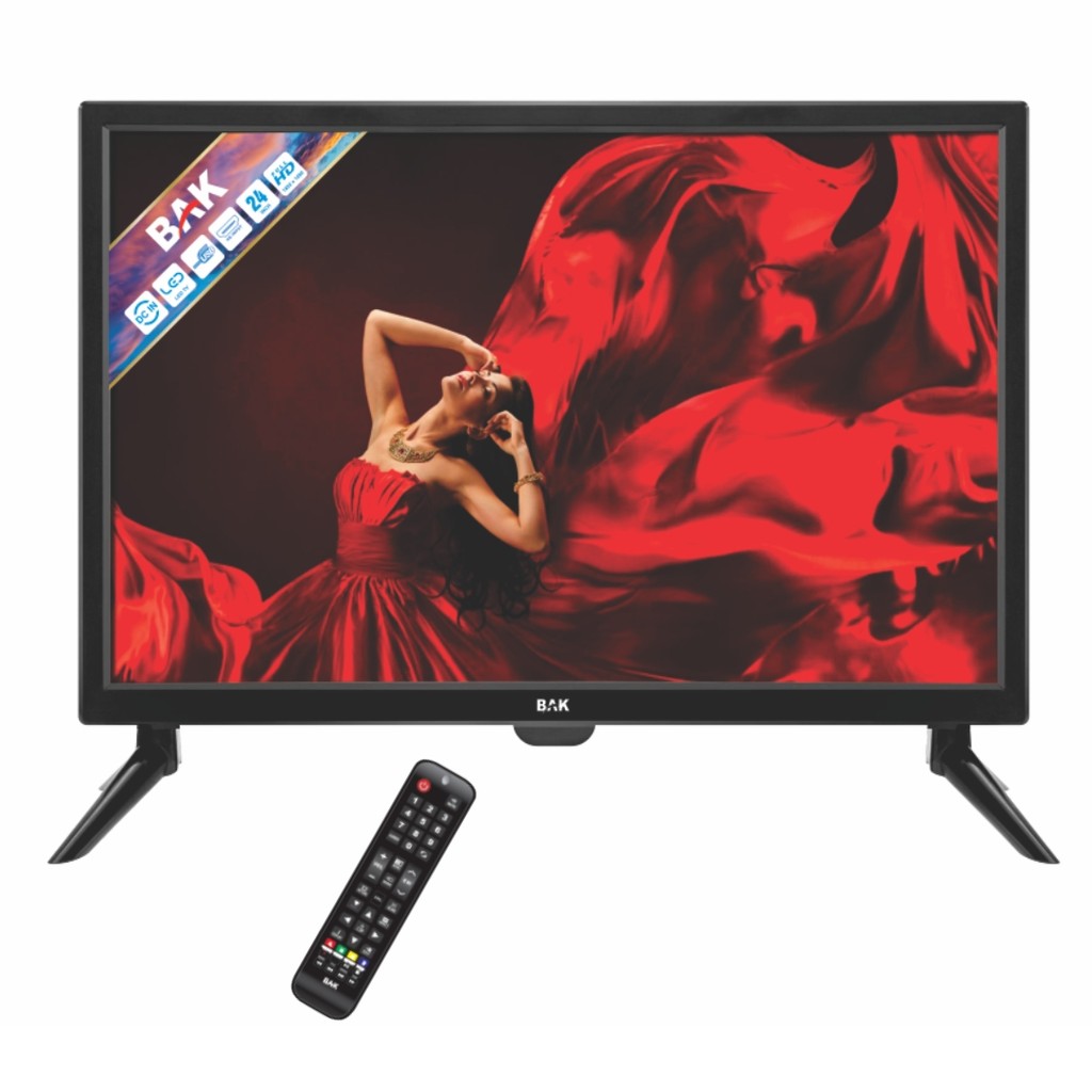 TV Monitor Digital Led 24 Polegadas Televisão Full Hd 1920x1080 pixels Bak BK-2400PRO