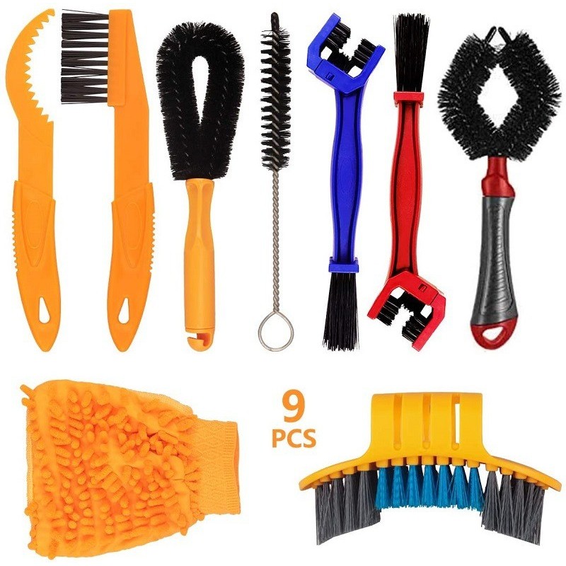 Kit de limpeza de bicicleta escova arruela de corrente Mountain Bike escova de limpeza ferramenta de manutenção
