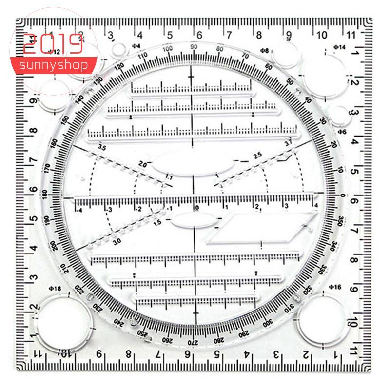 [Bestseller S] Modelo De Desenho Circular Multifuncional , Ferramenta Geométrico , Régua De Medição , Ângulo Giratório