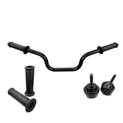 Kit Guidão Aço Preto, Par de Pesos e Par Manopla Fazer Factor 150 2014 2015 2016 2017 2018 2019 2020 2021 2022 2023