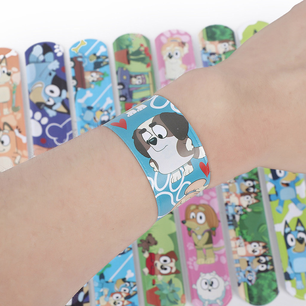 12 Pçs Bluey Bingo Tapa Pulseiras Festa Favores Presentes Cão Meia Enchimentos Decorações De Aniversário Suprimentos Bab