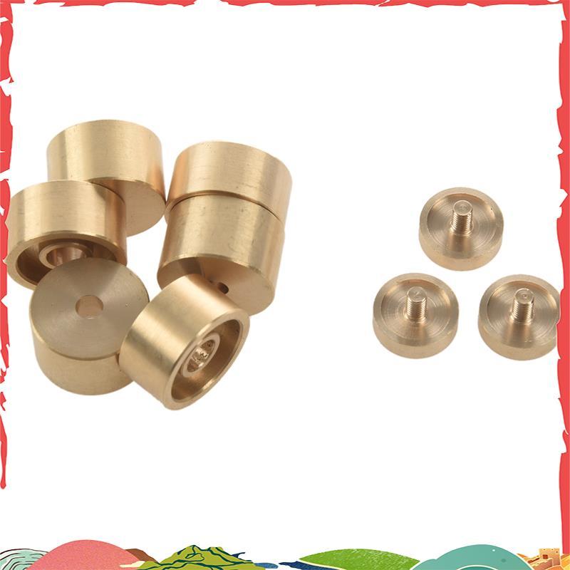 1 Conjunto De Botões De Dedo Para Válvula De Trompete , Peças Acessórios Instrumentos Musicais-Dourado Igaldjur1
