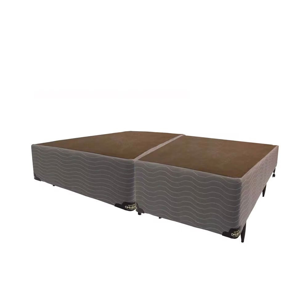 Base Box Bipartida para Colchão King Size Ortobom New Magestic 41x193x203cm