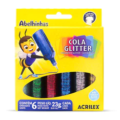 Cola Glitter 6 cores 23g 02923 Acrilex