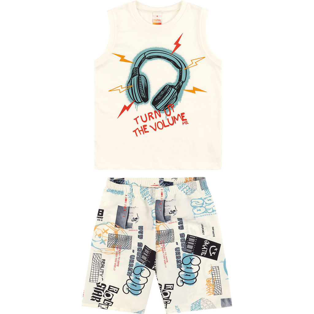 Conjunto Curto Estampado Infantil Menino Marisol