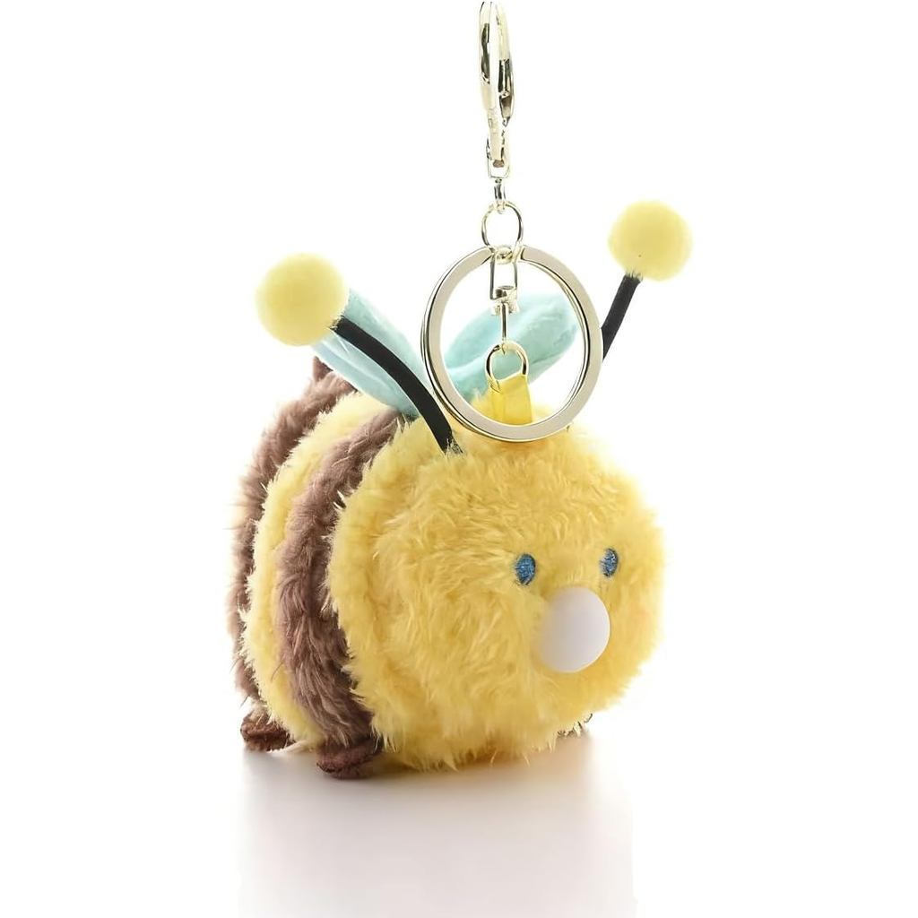 Chaveiro De Abelha Sopradora De Bolhas De Pelúcia-Engraçado De Animal Para Alívio Do Estresse , Pingente De Bolsa Bumble