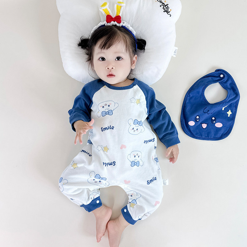 Puro algodão roupas para recém-nascidos roupas de outono bebê recém-nascido roupas de outono macacão de bebê primavera o