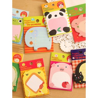 Coreano coreano papelaria Animal parque nota papel criativo dos desenhos animados bonito N vezes pegajoso bloco de notas