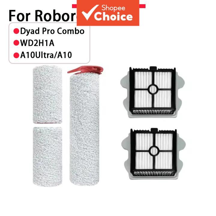 Acessórios para Robô Aspirador de Pó para Roborock Dyad Pro / Dyad Pro Combo / WD2H1A, Filtro HEPA e Rolo