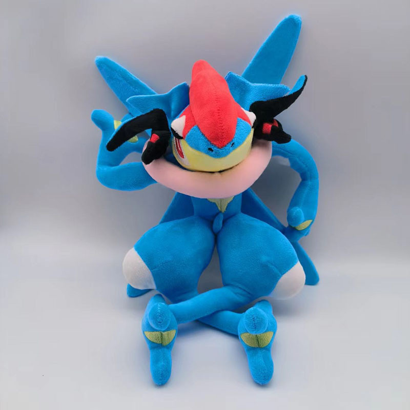 30cm Greninja Brinquedo De Pelúcia Pokemon Froakie Evolução Sapo Ninja Imagem Dos Desenhos Animados Boneca Presentes De
