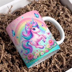 Caneca de Unicornio De Porcelana Presente