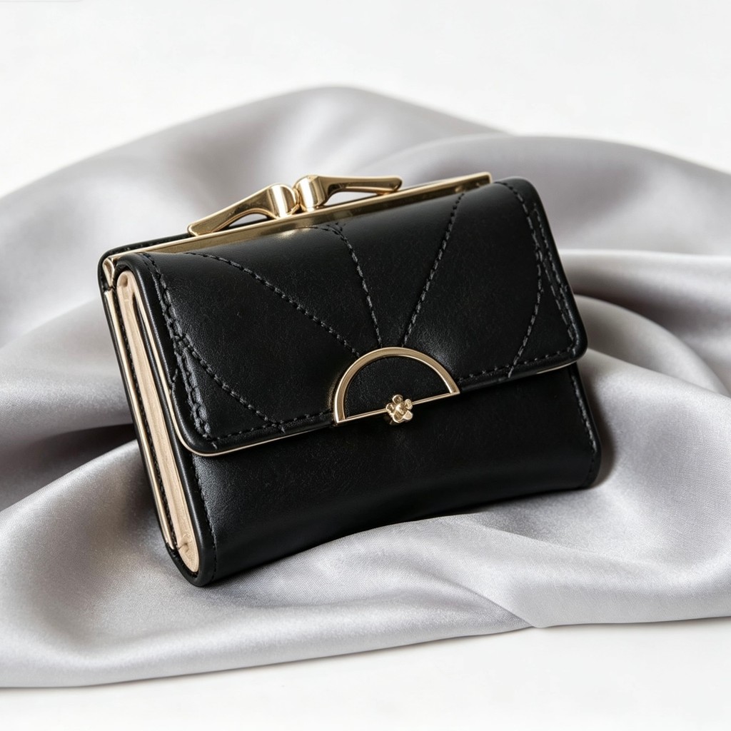 Feminina Compacta Carteira Pequena com Fecho Disponível em Exclusivo Porta-Cartão Moeda Multi-Cartão Elegante D487 LING