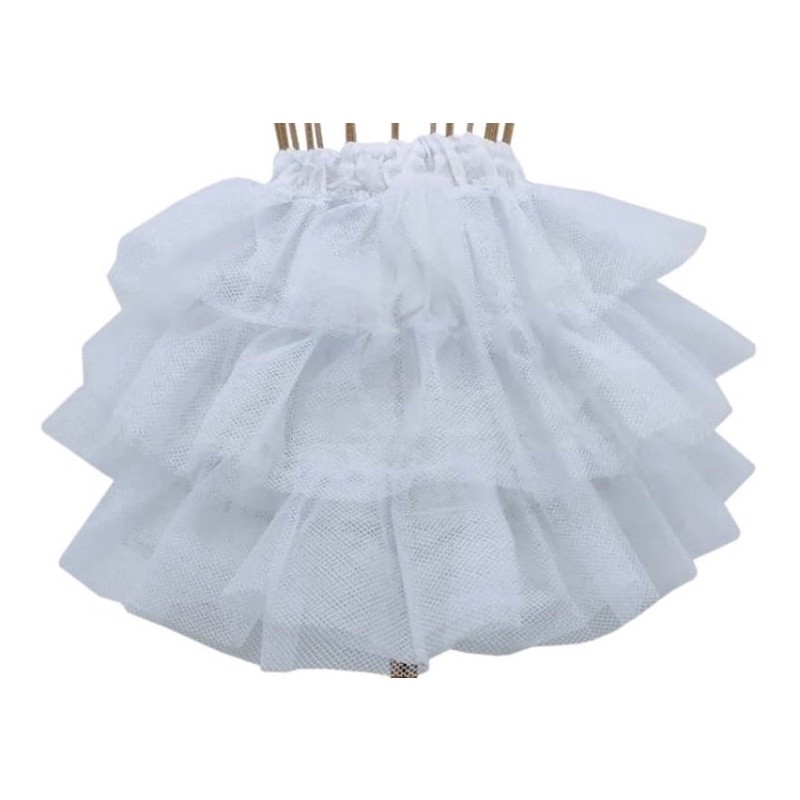 Saiote Anagua Volume em Vestido Infantil Casamento Daminha