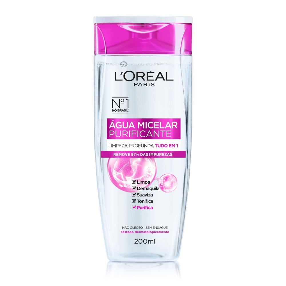 Água Micelar Loreal Solução de Limpeza 5 em 1 200ml