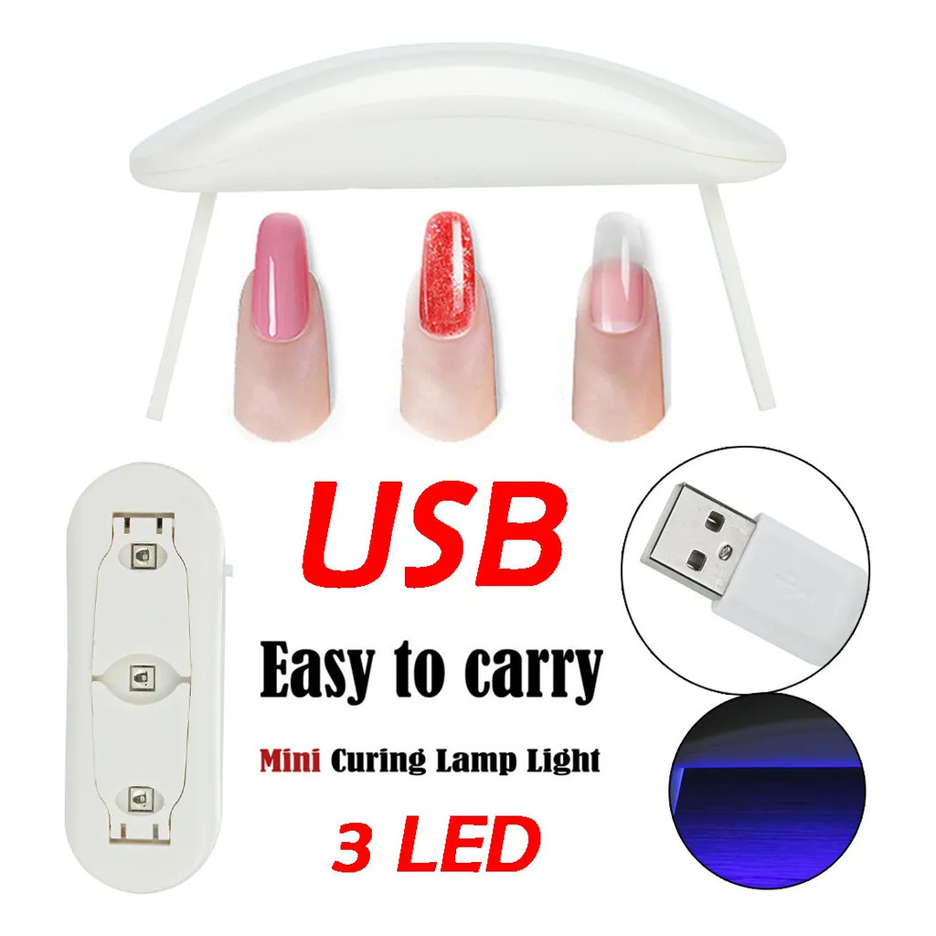 Cabine Mini LED UV para Unhas Gel USB Alta Secagem
