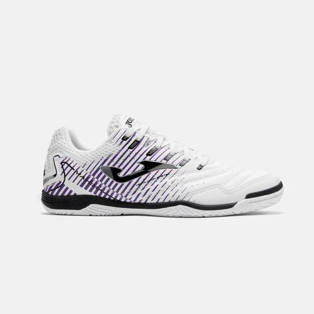 Chuteira Joma Futsal Maxima Branco/Roxo