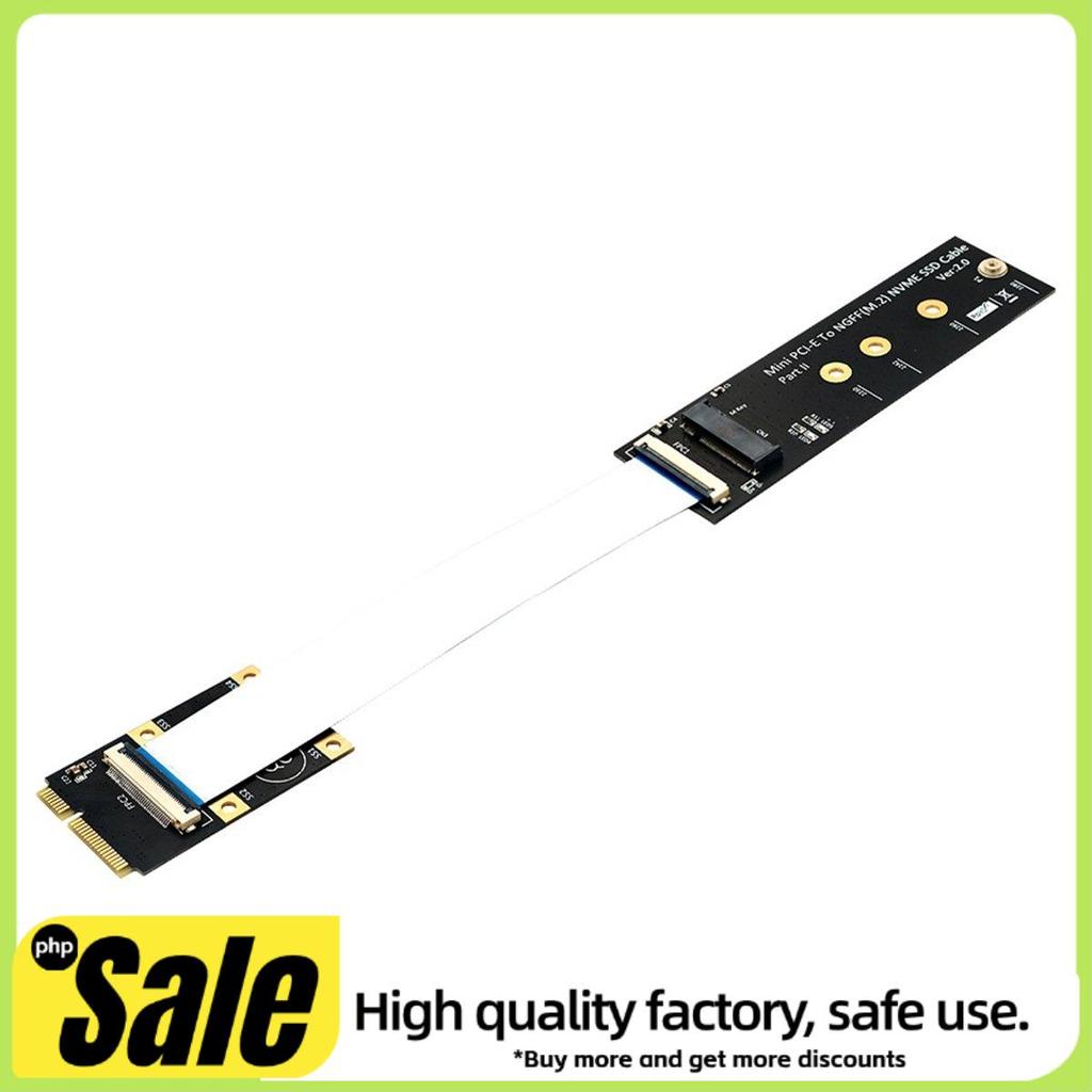 Adaptador M . 2 NVME SSD Para Mini PCI-E Com Cabo FFC-Key 2230/2242/2260/2280 Conversor De Extensão Fácil Instalação De