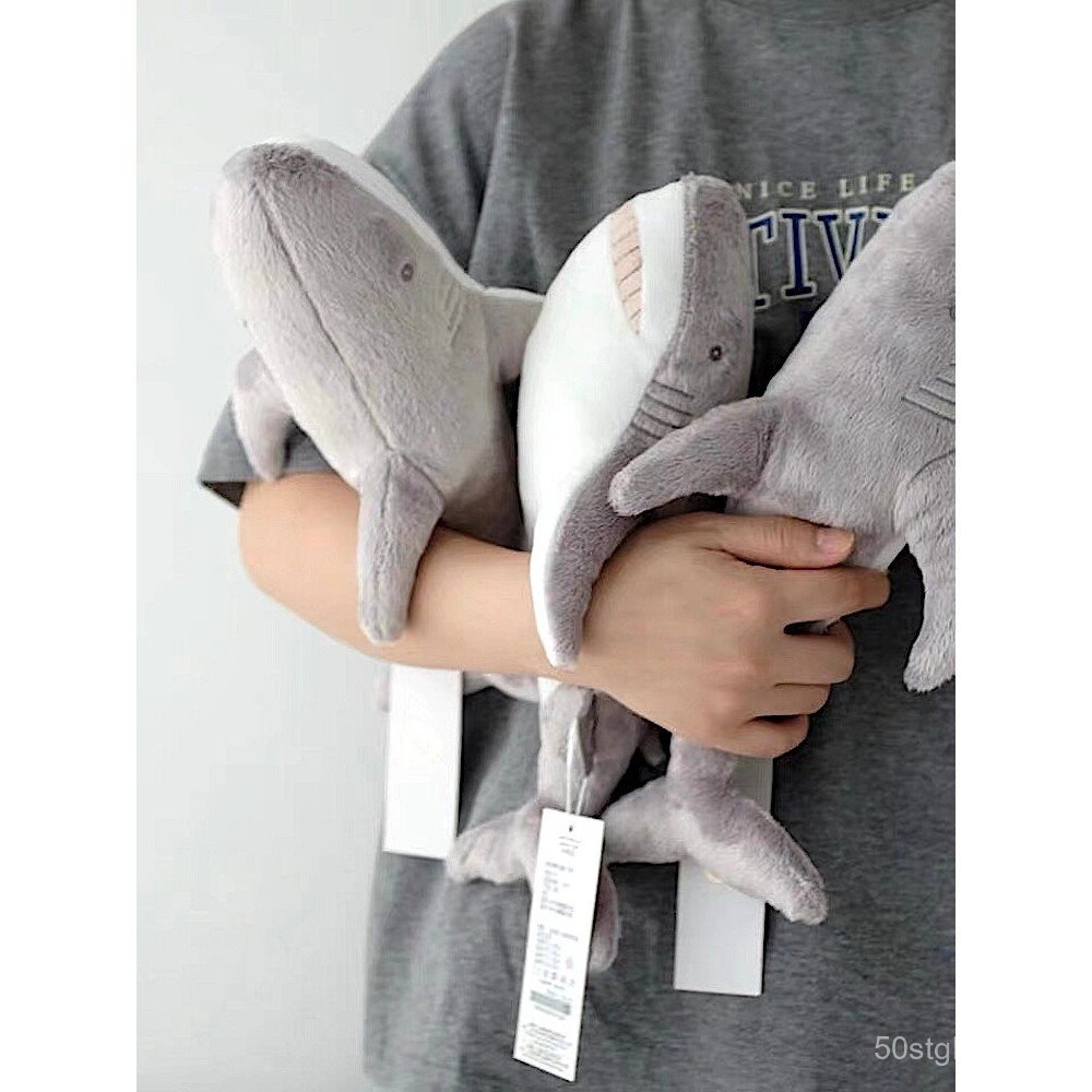 Brinquedo de Pelúcia Tubarão Cinza Salgado, Mini Animal de Pelúcia, Presente para Meninos, Boneca de Conforto para Bebês