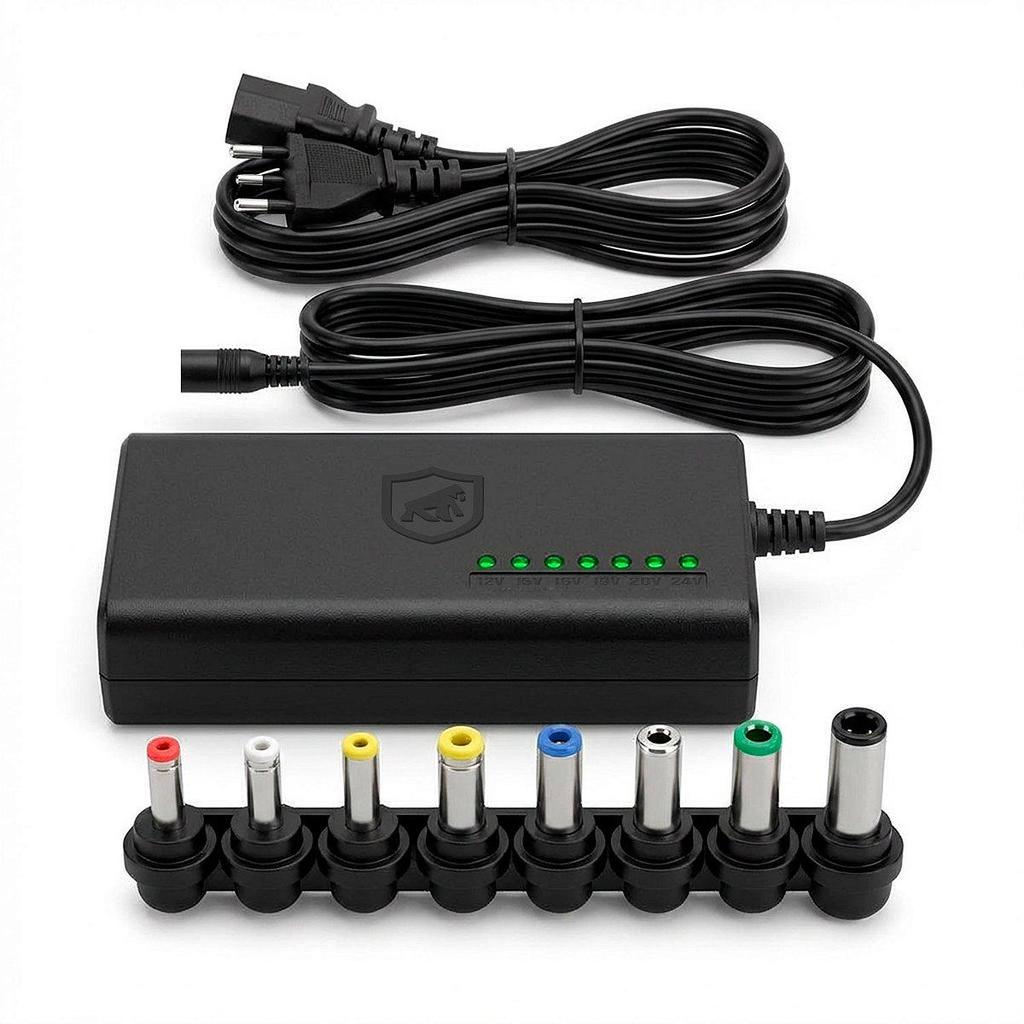 Carregador Universal para Notebook 90W Bivolt Automático com 8 Conectores - Hybrid - Gshield