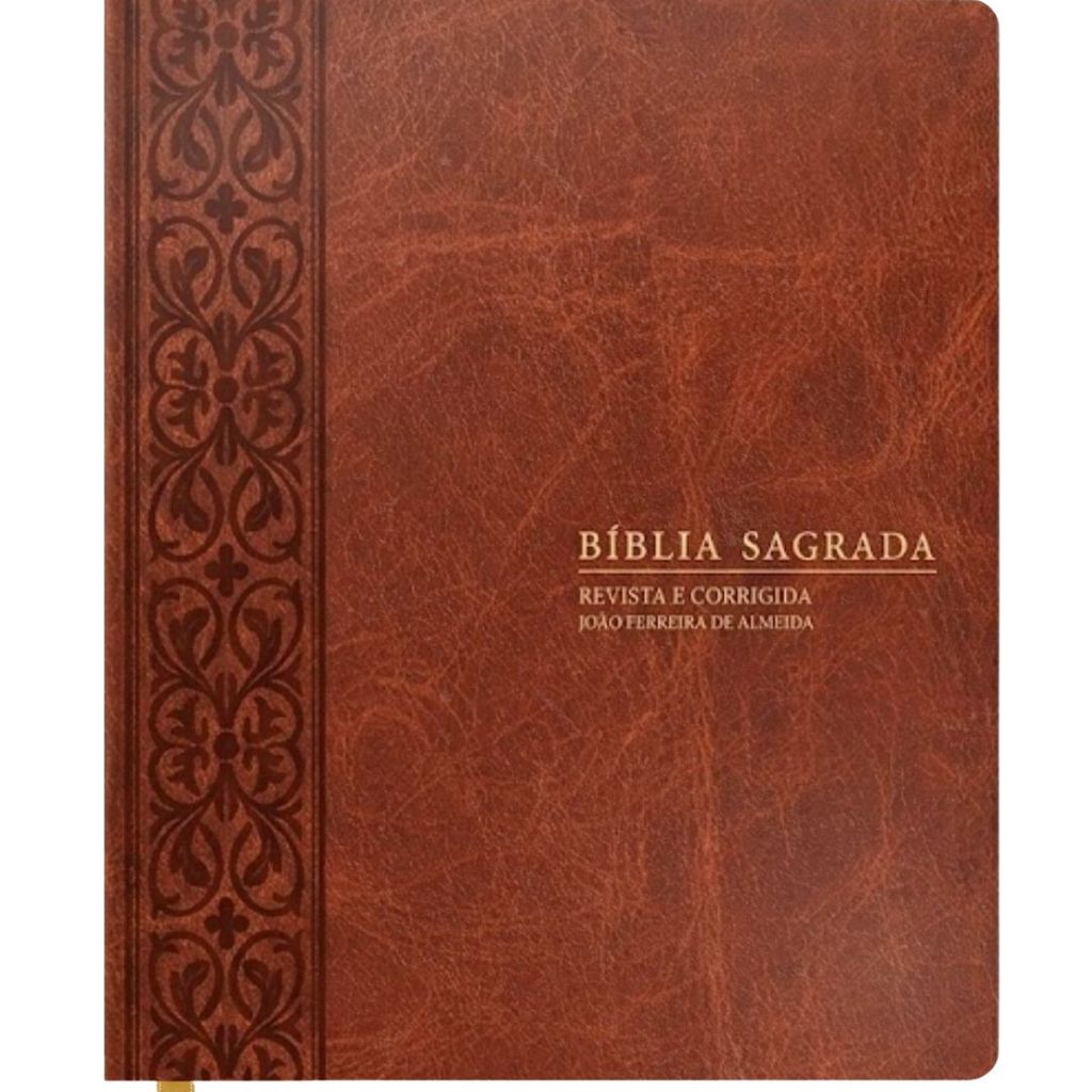 Bíblia Sagrada Com Espaço Para Anotações | ARC | Capa Luxo Marrom