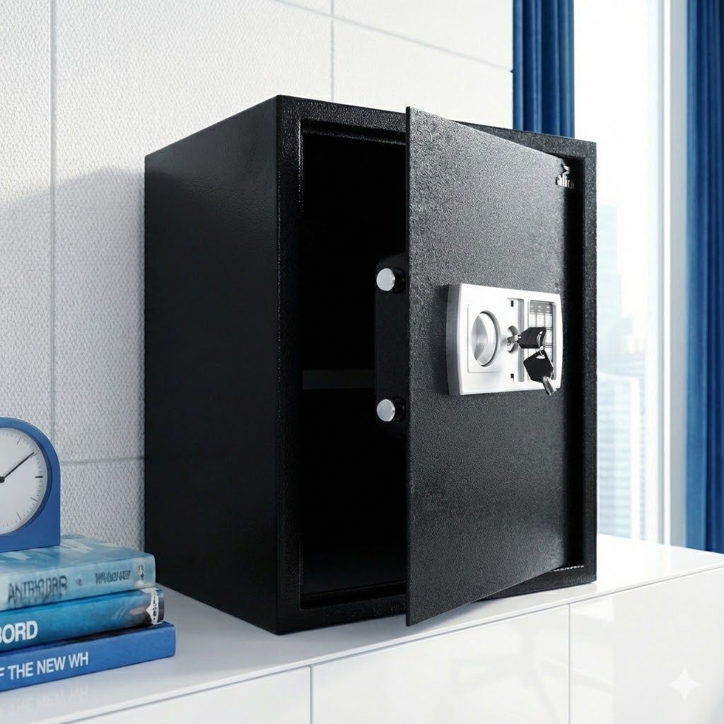 Cofre Digital Eletrônico Grande 50cm Senha E Chave Alira Home MR-BX-011