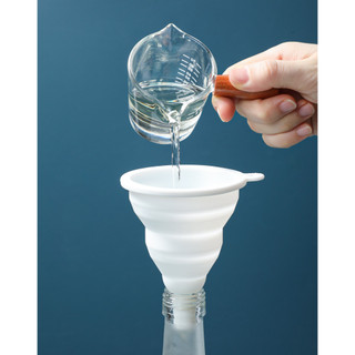 400.Funil de Silicone dobrável funil de cozinha dobrável funil de armazenamento que economiza espaço Mimu estilo japonês