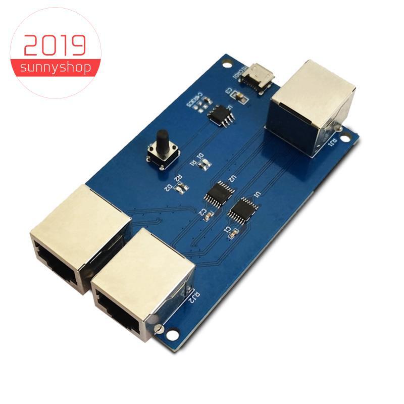 [Bestseller S] 1 Pcs Switch Module Cabo De Rede Banda Larga Gigabit Ethernet Port Switcher Comutador Interno/Externo Mód